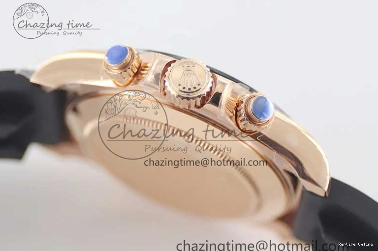 0202 WrinkleFree Daytona 116515 RG TWF 1:1 Best Edition 904L Steel RG Black Dial on Oysterflex Strap A 2417